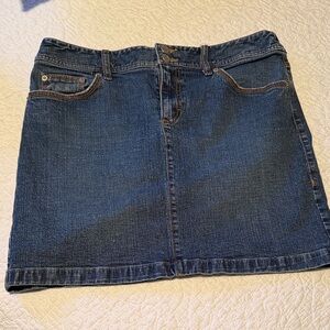 LOFT Classic Blue Mini Skirt